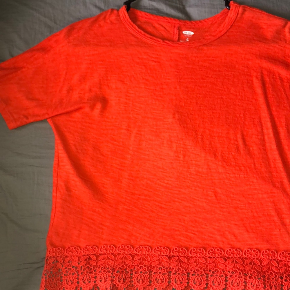 Orange cropped top